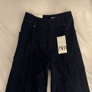 Zara Midnight Blue Denim Trousers